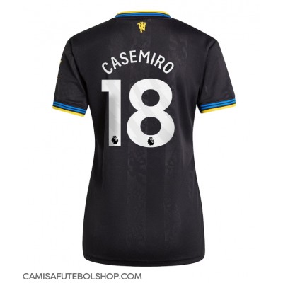 Camisa de time de futebol Manchester United Casemiro #18 Replicas 3º Equipamento Feminina 2025-26 Manga Curta Camisa de time de futebol Manchester United Casemiro #18 Replicas 3º Equipamento Feminina 2025-26 Manga Curta